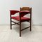 Chaise de Bureau Rouge Mid-Century 1