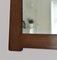 Small Antique Arts & Crafts Walnut Tapering Wall Mirror, 1900s 4