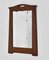 Small Antique Arts & Crafts Walnut Tapering Wall Mirror, 1900s 1