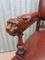 Antique Dutch Carved Oak Lion Head Arm Chair 4