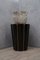 Mid-Century Wood, Murano Glass & Brass Side Table Floor Lamp, 1950s, Image 7