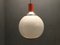 Mid-Century Opaline Glass Light Pendant, Image 7