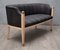 Mid-Century Austrian Maple Brass and Fabric Sofa, 1940s 3