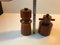 Vintage Salt & Pepper Mills in Teak by Palle Uldall for Dane Wood, 1970s, Set of 2 5