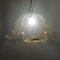 Vintage Danish Ceiling Lamp with Murano Glass Lampshade from OMI, 1980s 4