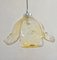 Vintage Danish Ceiling Lamp with Murano Glass Lampshade from OMI, 1980s 3