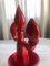 Italian Red Murano Glass Cacti by Napoleone Martinuzzi for Pauly & C. Venezia, 1970s, Set of 2 3