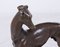 Art Deco Whippet Sculpture in Bronze by Barye 8