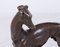 Art Deco Whippet Skulptur aus Bronze von Barye 8