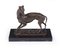 Art Deco Whippet Sculpture in Bronze by Barye 1