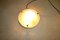 Vintage Frosted Glass Ceiling Lamp from Fischer Leuchten, Image 3