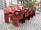 Vintage Cognac Leather Dining Chairs by Tito Agnoli for Matteo Grassi, Set of 8 7
