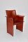 Vintage Cognac Leather Dining Chairs by Tito Agnoli for Matteo Grassi, Set of 8, Image 1