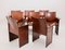 Vintage Cognac Leather Dining Chairs by Tito Agnoli for Matteo Grassi, Set of 8 2