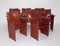 Vintage Cognac Leather Dining Chairs by Tito Agnoli for Matteo Grassi, Set of 8 4