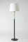Lámpara de pie de latón y cuero de Bergboms, años 50, Imagen 2