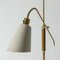 Brass and Wood Floor Lamp by Bertil Brisborg for Nordiska Kompaniet, 1950s 7