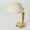 Brass, Wood and Lacquered Brass Table Lamp from Böhlmarks, 1940s, Image 3