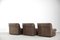Brutalist Patinated Leather Modular Corner Sofa from Musterring International, 1960s, Set of 5, Image 26