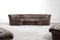 Brutalist Patinated Leather Modular Corner Sofa from Musterring International, 1960s, Set of 5, Image 28