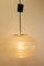 Mid-Century Space Age Oval Flat Glass Pendant Lamp from Doria 1