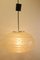 Mid-Century Space Age Oval Flat Glass Pendant Lamp from Doria, Image 1