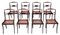Regency Faux Rosewood Dining Chairs, Set of 8, Image 7