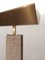 Vintage Travertine and Brass Floor Lamp 3