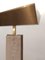 Vintage Travertine and Brass Floor Lamp, Image 3