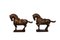 Sculture di cavalli in legno intagliato, Cina, set di 2, Immagine 4