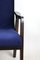 Chaise Bleue Vintage en Jade, 1970s 10