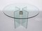 Circular Glass & Brass Dining Table by Peter Ghyczy, 1970s 2