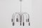 Italian Chrome 10-Arm Chandelier, 1970s 3