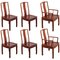 Chinese Ming Style Dining Chairs, 1970s, Set of 6 1