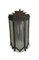Art Deco Wall Sconce With Graduated Geometric Detailing & Frosted Panes of Etched Glass 1