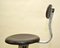 French Industrial Cream Metal and Wood Work Stool with Chair Back rom Flambo, 1950s, Image 2