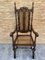 Louis XVI Style French Carved Walnut Armchair with Reed Seats, Image 2