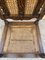 Louis XVI Style French Carved Walnut Armchair with Reed Seats, Image 6