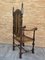 Louis XVI Style French Carved Walnut Armchair with Reed Seats, Image 4