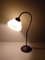 Art Deco Table Lamp In Patinated Metal 3