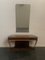 Vintage Rosewood Console Table & Mirror by Paolo Buffa, Set of 2, Image 2