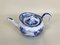 Victorian Blue and White Earthenware Boat Shaped Teapot, 1850s 2