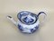 Victorian Blue and White Earthenware Boat Shaped Teapot, 1850s, Image 2