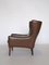 Fauteuil Mid-Century Scandinave en Cuir, 1960s 14