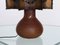 Brutalist French Ceramic and Copper Table Lamp from Accolay, 1960s, Image 7