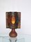 Brutalist French Ceramic and Copper Table Lamp from Accolay, 1960s 2