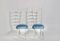 White High Back Side Chairs by Gio Ponti, 1950s, Set of 2 1