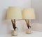 Brass and Enameled Steel Corn Table Lamps, Set of 2 8