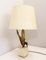 Brass and Enameled Steel Corn Table Lamps, Set of 2 1