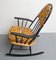 Rocking Chair avec Coussins Jaunes, 1950s 7